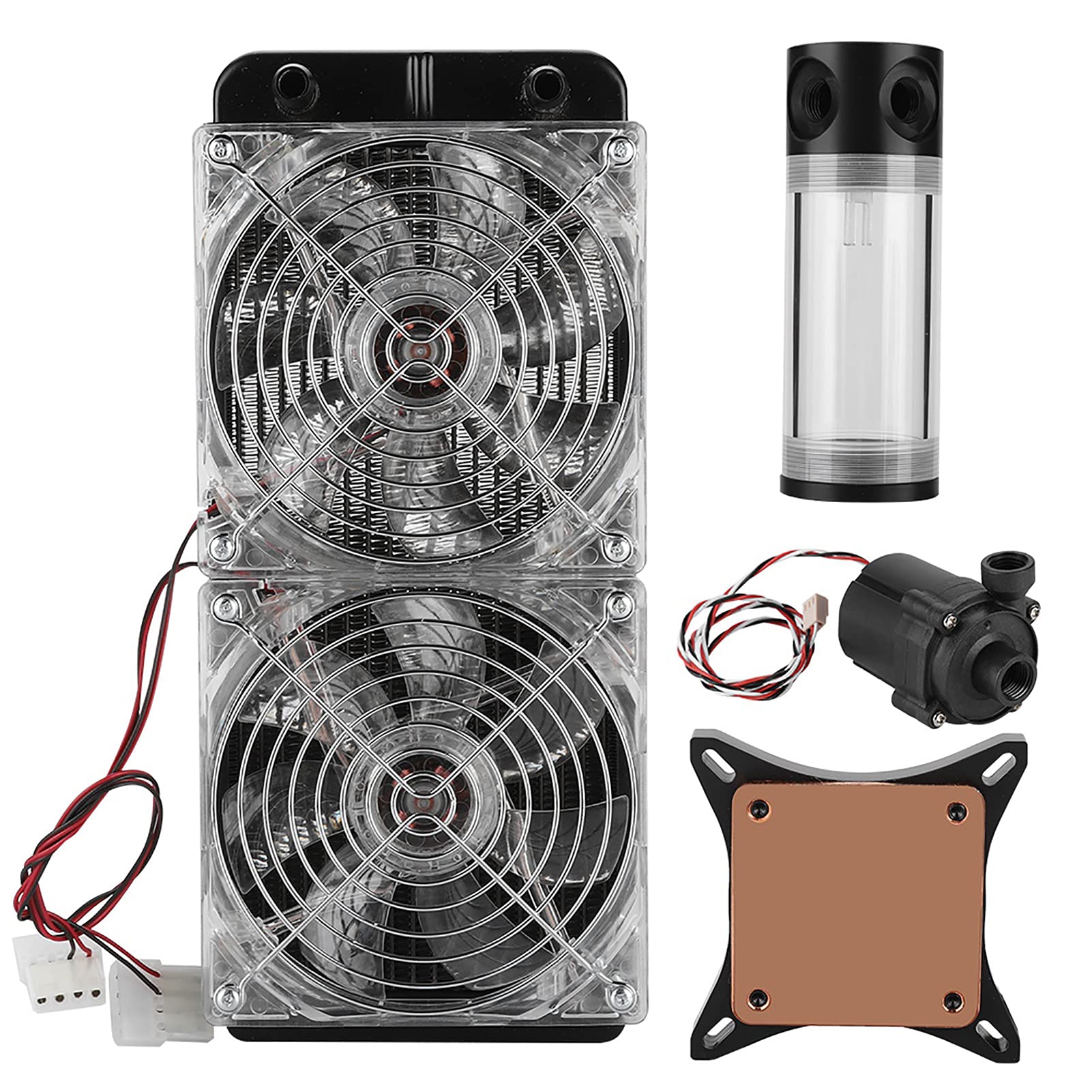 Water Cooling Set, DIY Liquid Cooling Set Straight Mouth Interface Pagoda Screw Kit for Desktop Computer Cooling for DIY Desktop Computer-image-37