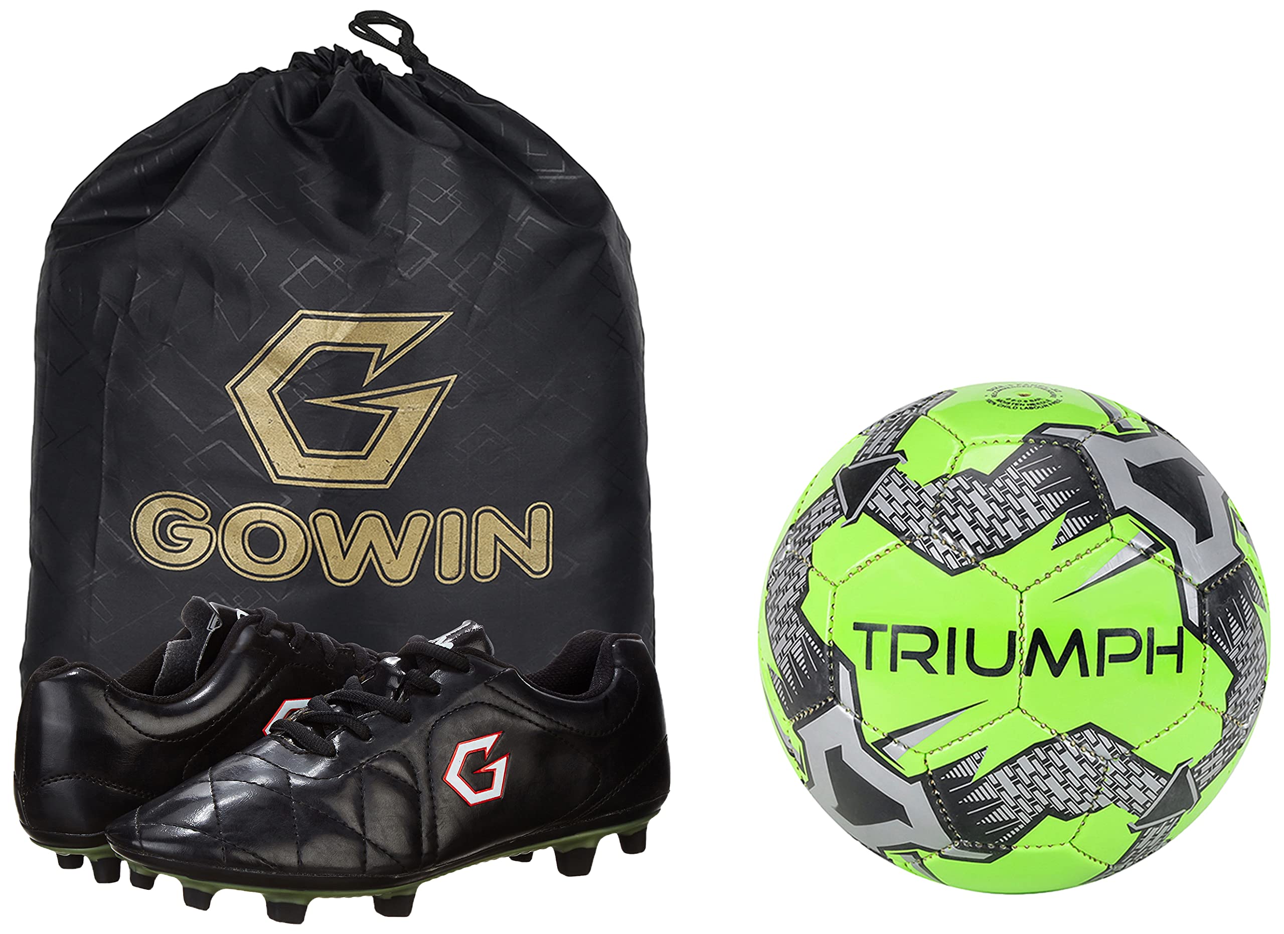 Football Pvc Boss Green With Gowin Football Shoe Mercury Black Size-10-image-49