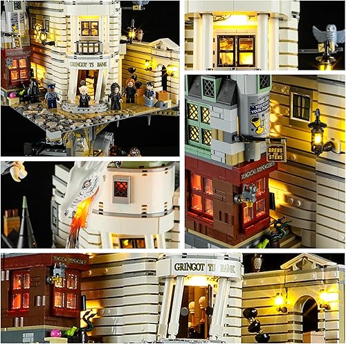 Miniatura 4 de YEABRICKS LED Light for Lego-76417 Harry Potter Gringotts Wizarding Bank-CollectorsEdition Building Blocks Model (Lego Set NOT Included)