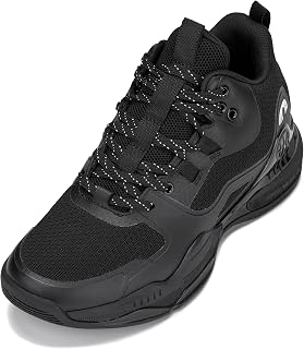 Men's Invisible Height Increasing Elevator Shoes - Basketball High-Top Sporty Sneakers - 3.0 Inches Taller
