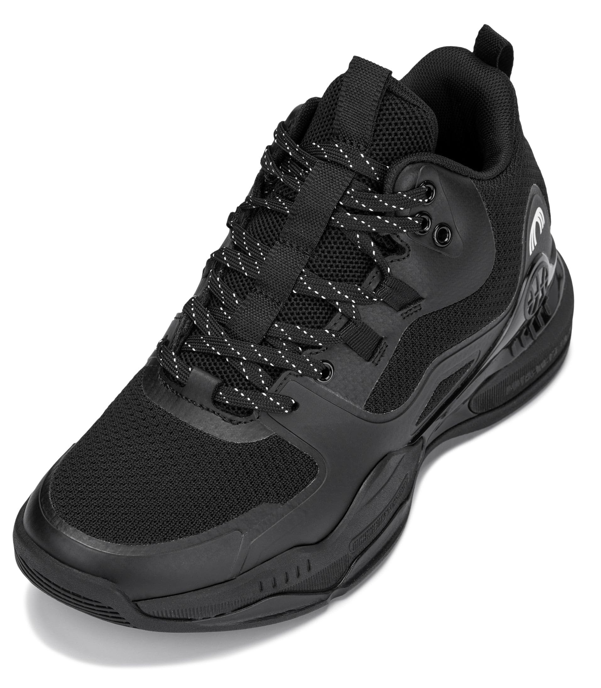 CALTO Men's Invisible Height Increasing Elevator Shoes - Basketball High-Top Sporty Sneakers - 3.0 Inches Taller