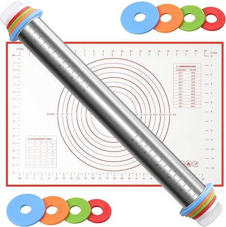 Rouleau à Pâte à Gâteau à Pizza En Nylon Antiadhésif Pour Pâtisserie à