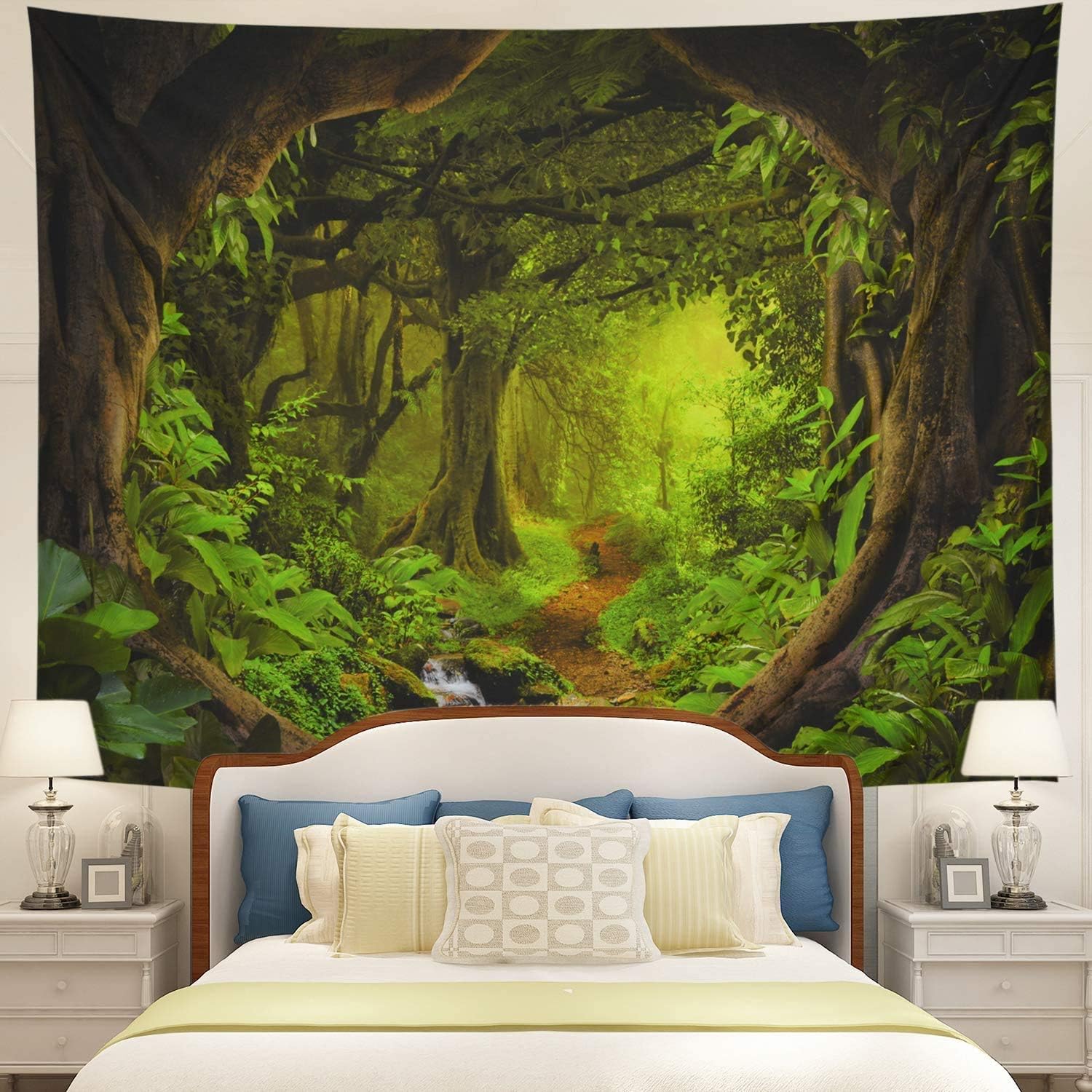 Tushelia Forest Tapestry Nature Tree Cave Tapestry Wall