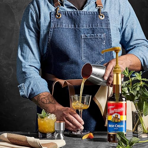 Miniatura 6 de POPMERE Bomba de jarabe de café, paquete de 8 dispensadores de jarabe de café para 25.4 onzas Torani, DaVinci, Starbucks, Jordans Skinny Bottles,