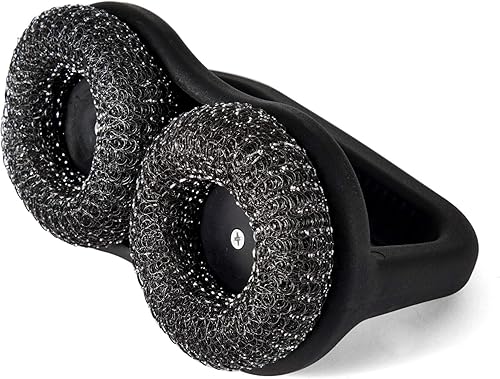 Farberware 5275075 - Cepillo doble para barbacoa con mango, 1 EA, color negro