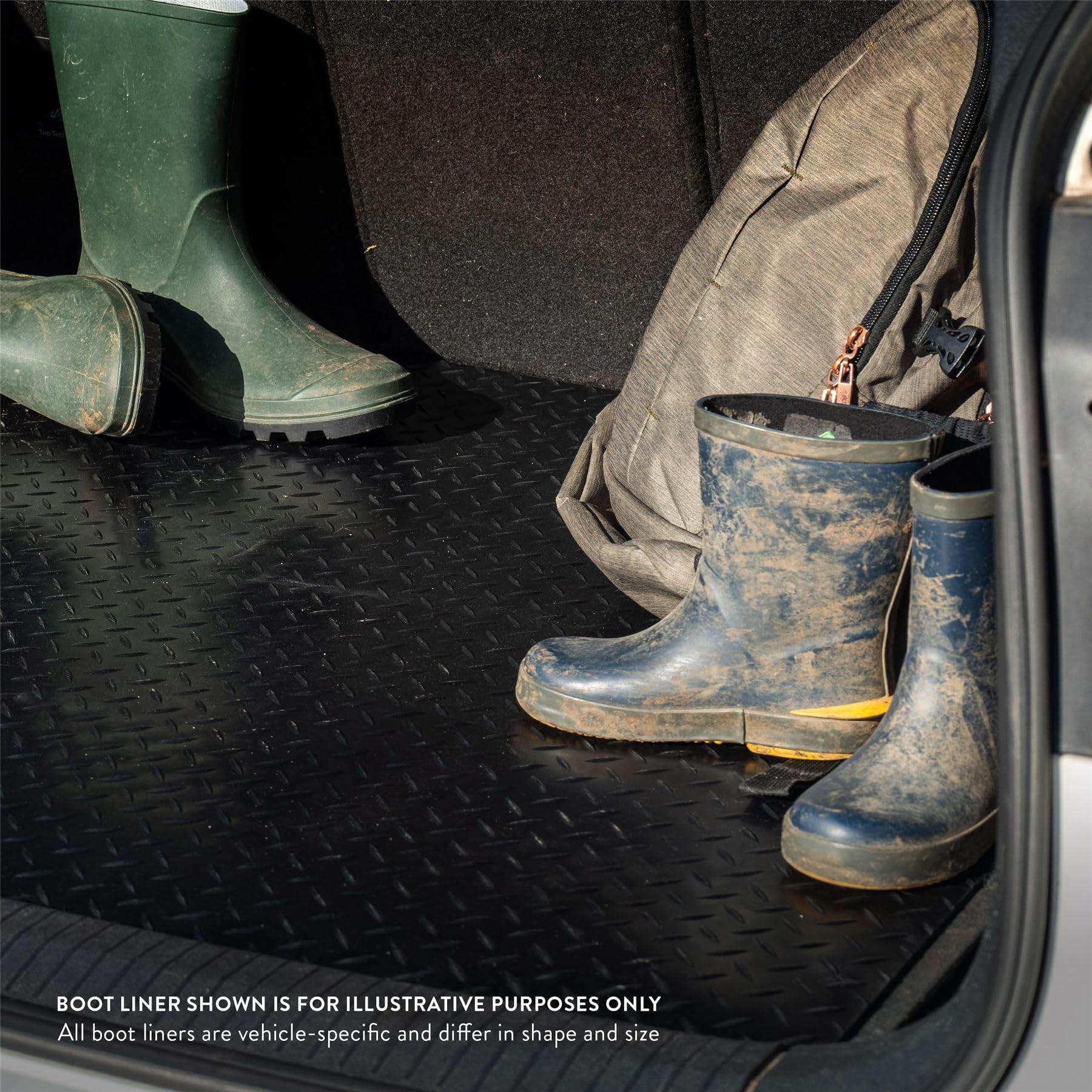 NOMAD Vauxhall Antara  2006-2015  Boot Liner Tailored Fit Boot Mat Protector Waterproof Raised Edges Easy Install All Weather