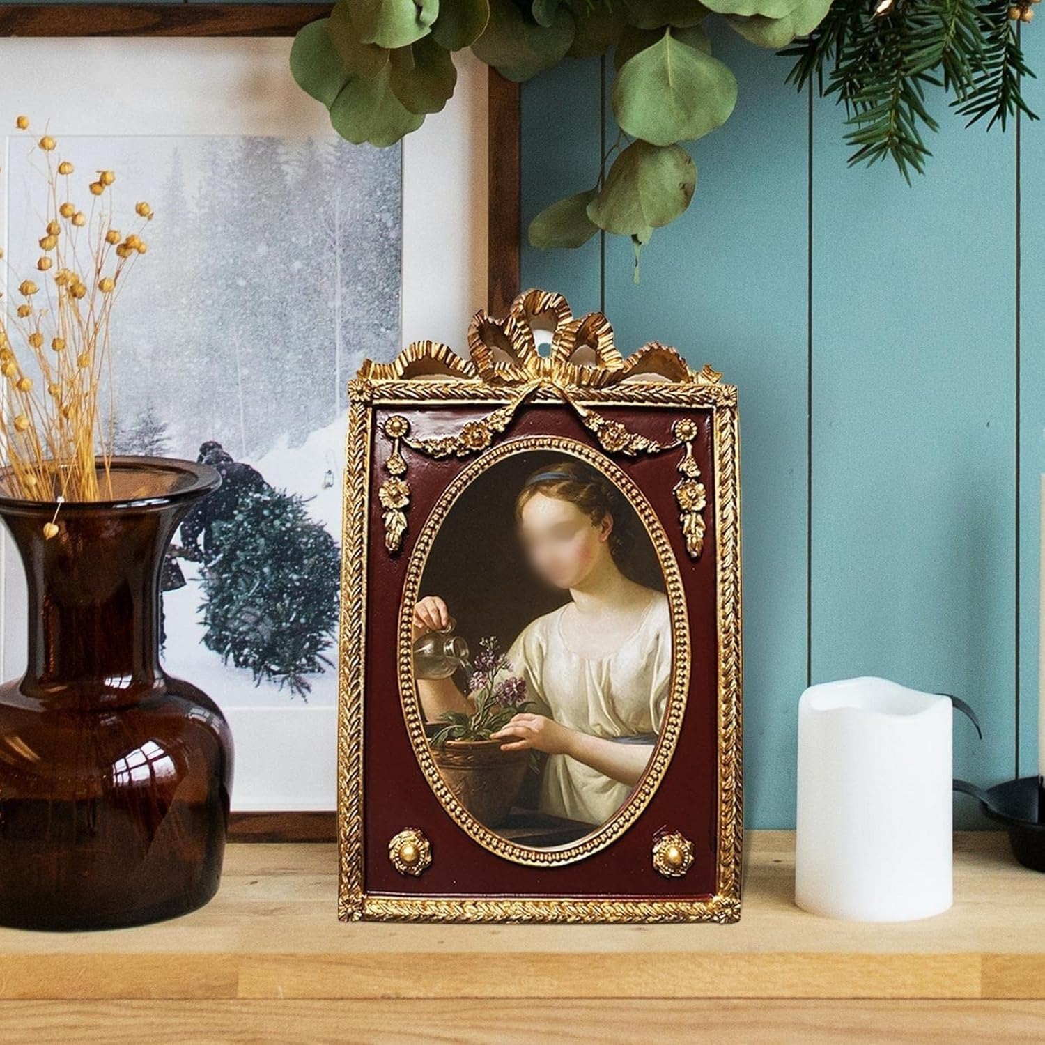 JDJUBOA Picture Frames,Pictures Elegant Vintage Photo Frame - European Decor