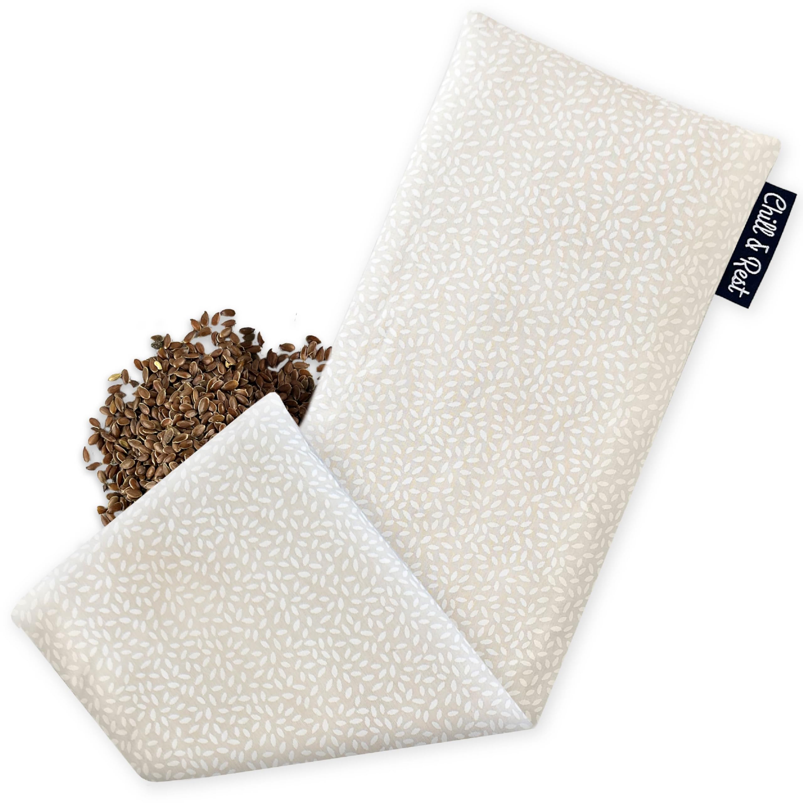 Chill&Rest - Saco de semillas para microondas - saco semillas microondas - saco termico semillas microondas - saquitos de semillas para microondas - Modelo Naturelle Beige