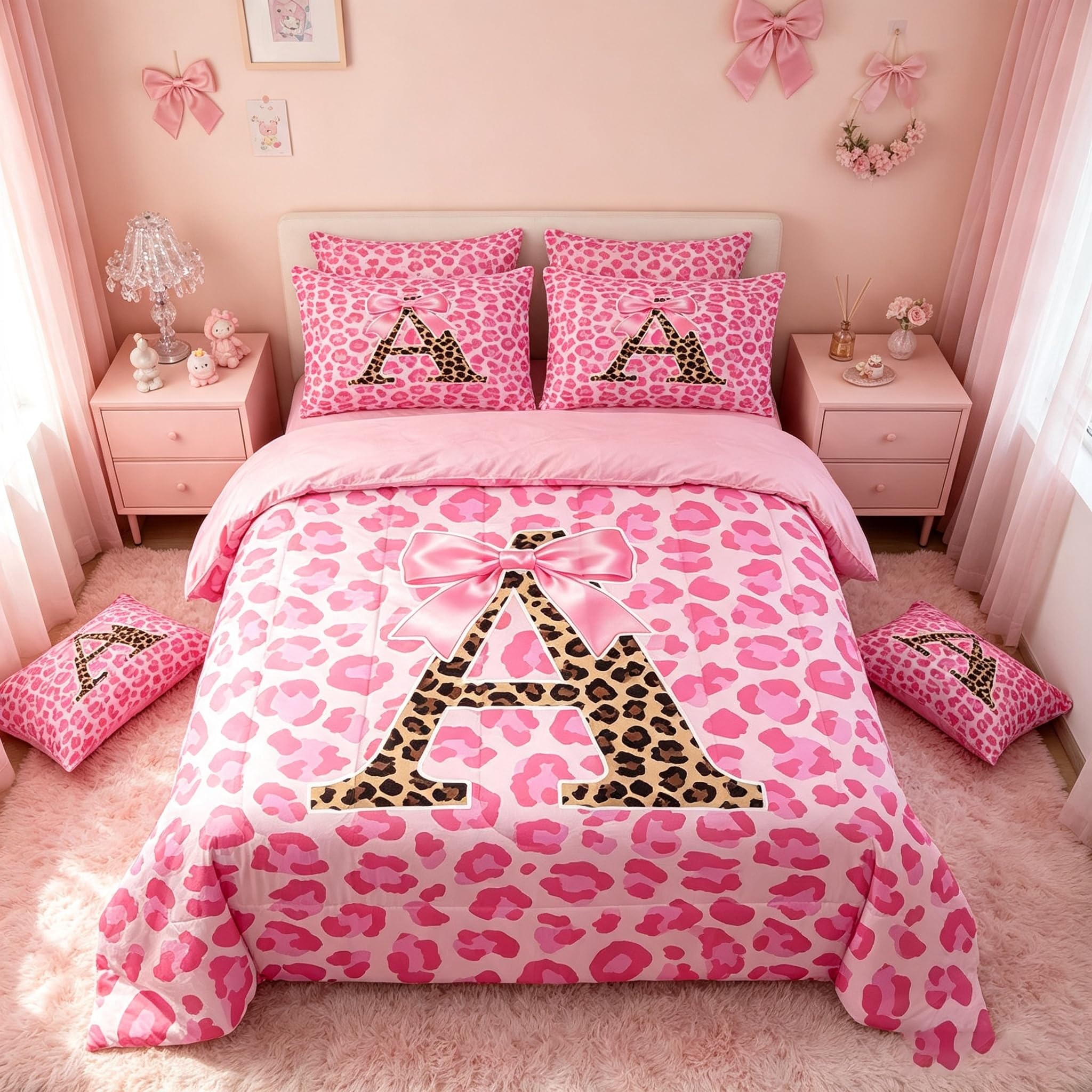 Personalized Kids Comforter Set - Letter A Design -24 Personalized Kids Comforter Set - Letter A Design -24