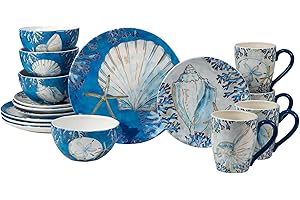 Certified International Playa Shells Coastal Dinnerware Sets for 8
