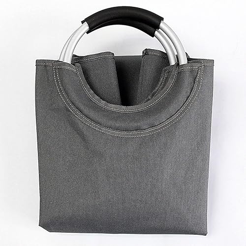 Miniatura 9 de TMRW Cesta plegable para ropa sucia  Almacenamiento de ropa plegable con asas de transporte de acero  Poliéster impermeable con costuras reforzadas
