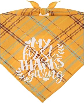 First Thanksgiving Dog Bandana