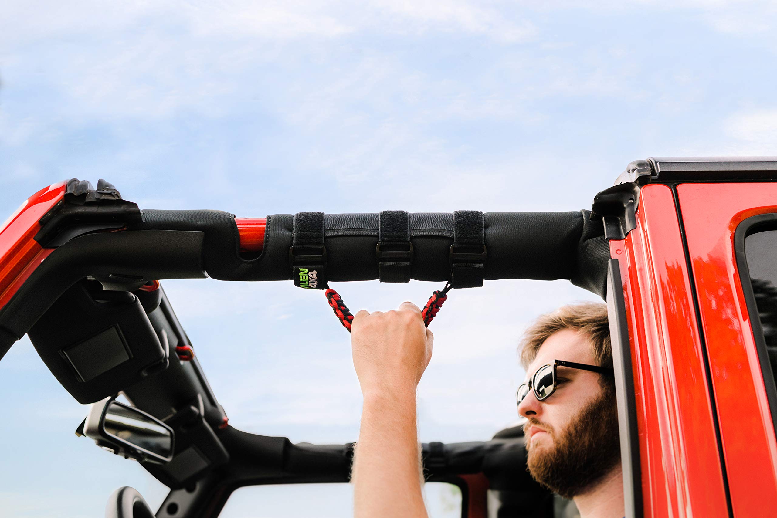 Alien Sunshade Jeep Grab Handles Premium Paracord Jeep Wrangler Grab