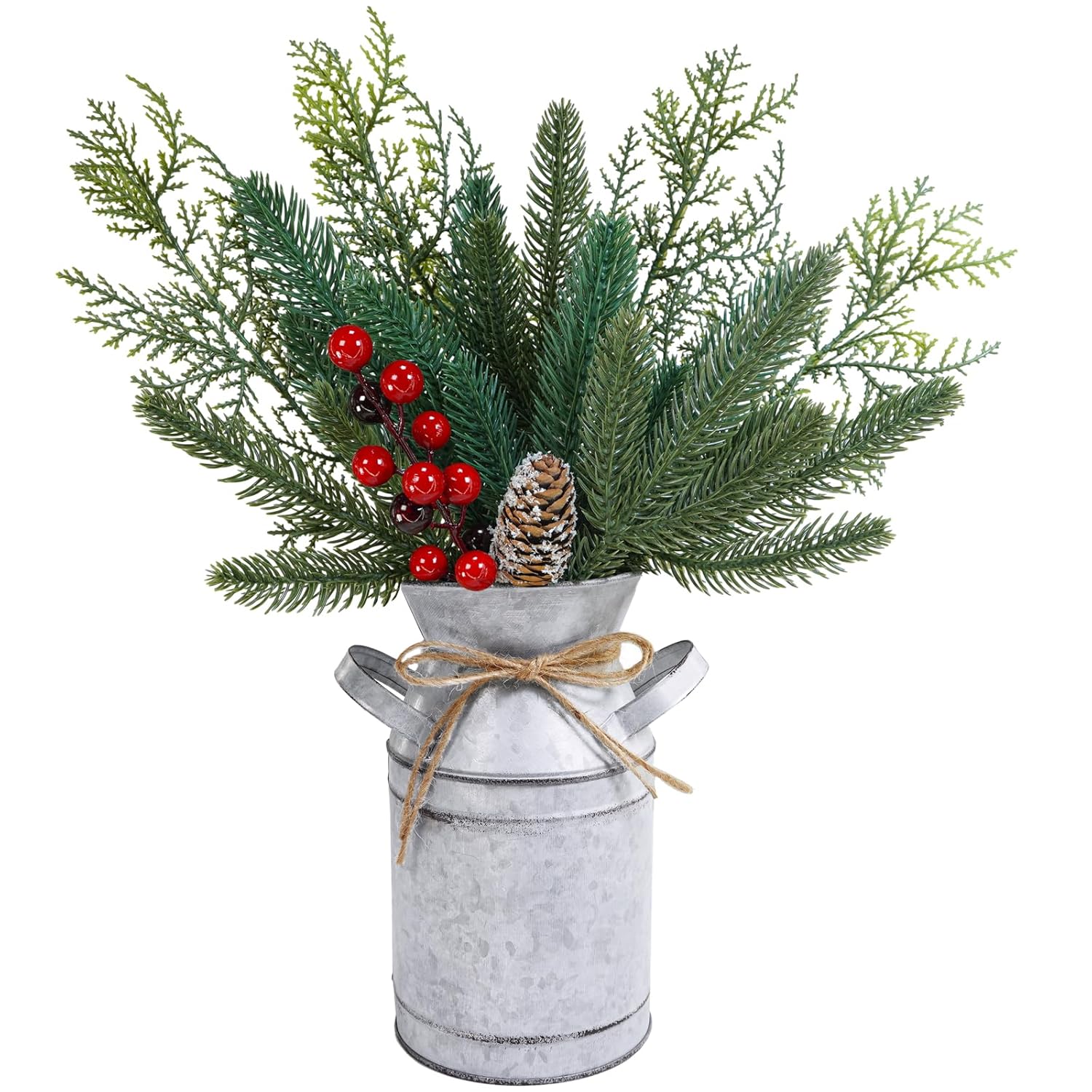 Winlyn 15" Rustic Farmhouse Christmas Centerpiece