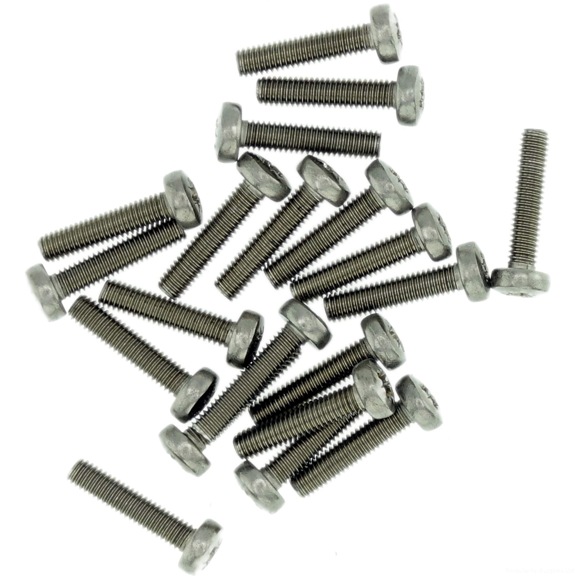 Singularity Supplies M1.6 (1.6Mm X 10Mm) Pozi Pan Machine Screw (Bolt) - Stainless Steel (A2) (Pack Of 20)