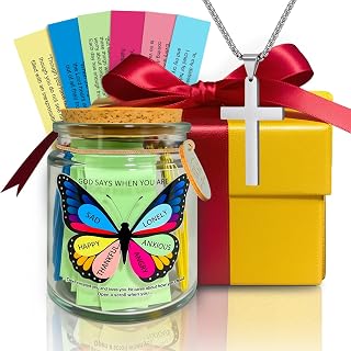 Stocking Stuffers for Women Men Adults,bible verse jar christian Gifts for Her Him Couple Girlfriend Boyfriend Husband Wife Christmas Valentines Anniversary Birthday