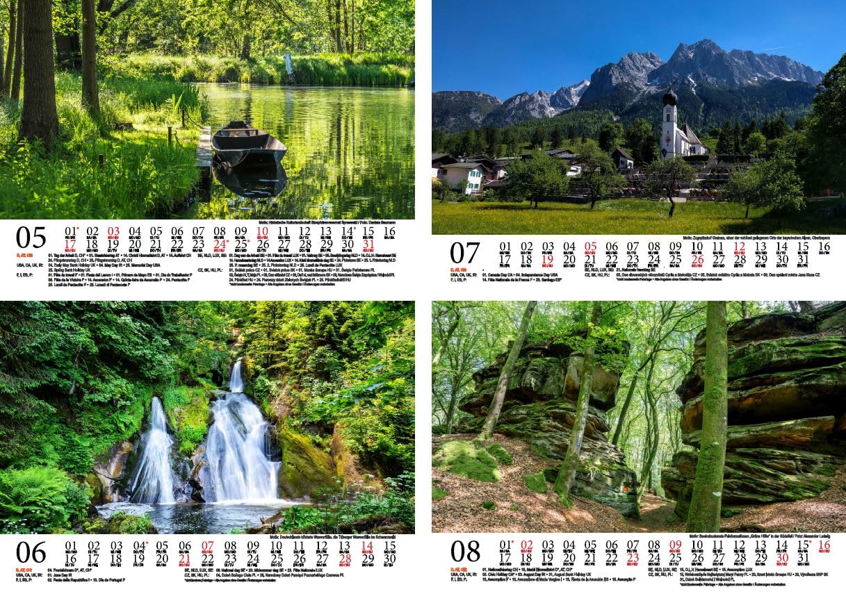 Produktbild von Naturzauber Thailand Tischkalender 2026 – DIN A5, Monatlich, Landschaft & Meer, Spiralbindung, DE