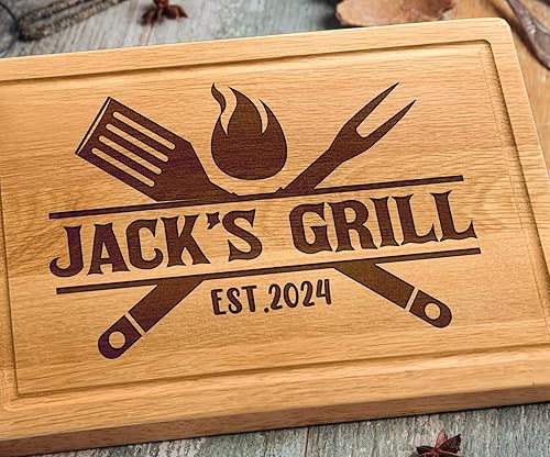 Customized Grill Cutting Boards, Personalized Walnut Cutting Board, BBQ Grilling Gift For Men, Fathers Day Gifts, Chopping Board For Butchers, Dad
