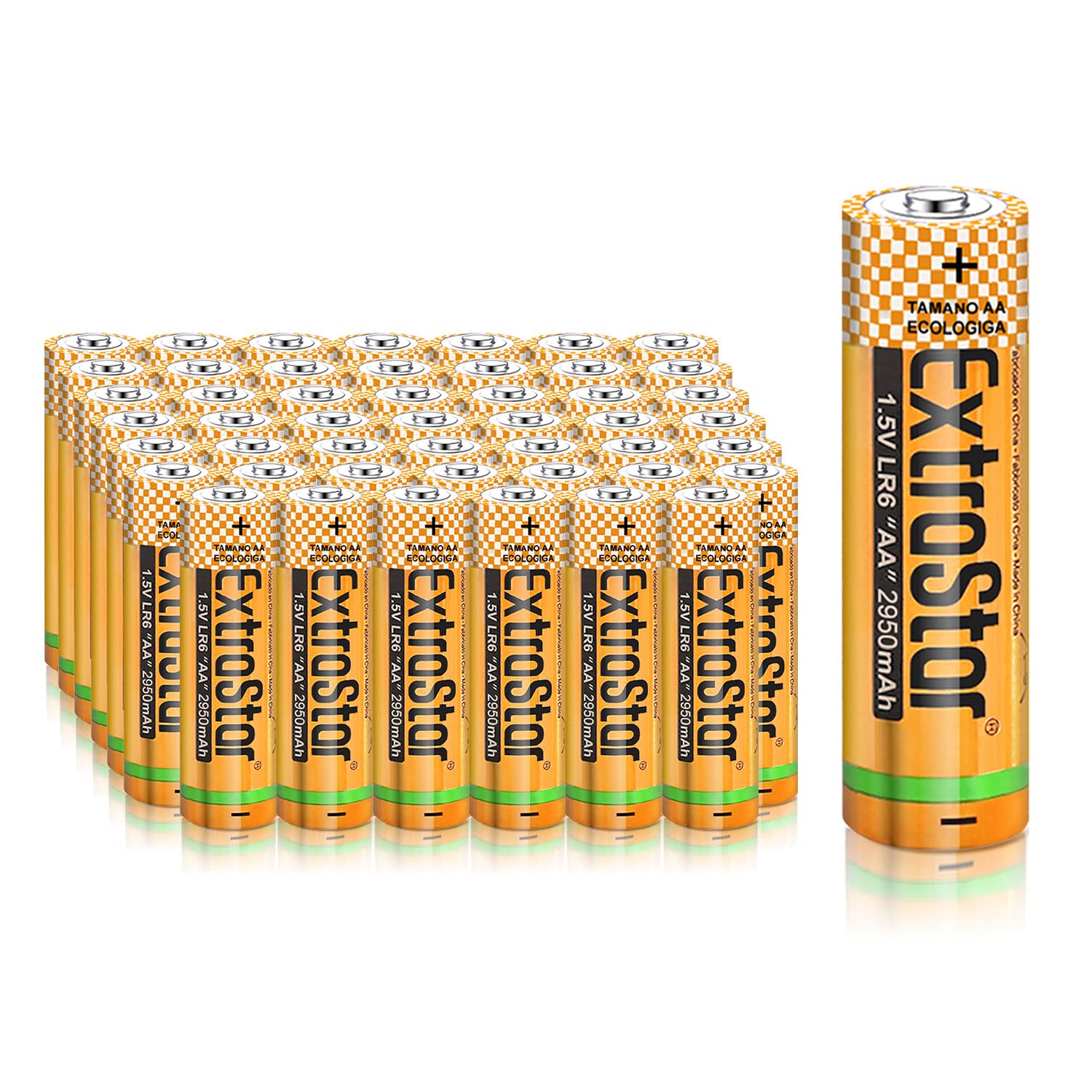 EXTRASTAR Batería de Alcalinas AAA LR03 de 1,5 Voltios, 1300mAh No7 Pilas, Gama Performance, No Se Puede Cobrar, 24Pcs — view 11