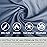 Frelaxy Sleeping Bag Liner with Full-Length Zipper & Pillow Pocket, Comfy & Easy Care Travel & Camping Sheet, 4 Seasons Warm Cold Weather, Adults & Kids Great for Travel, Backpacking, Hiking (Navy)