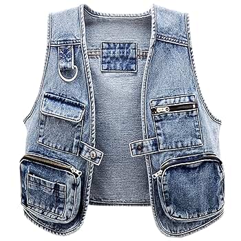 【送料&関税込】MSGM Cropped Vest Amazon.com: SANGTREE Women's Cropped Cargo Denim Vest