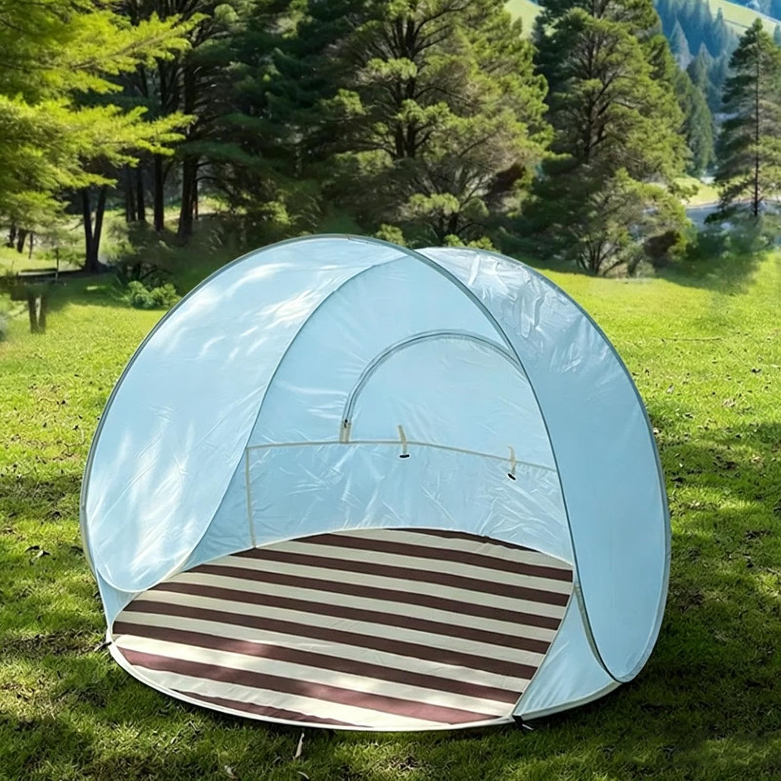 Tente de plage, légère, portable et facile à installer – Abri de camping – pour adultes, pique-nique, piscine, jardin, , sports d' | Auvent de plage pour enfants pour famille, camping, pique-nique, piscine, jardin, voyage, sports d'été