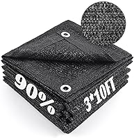 Vista 14 de Cool Area 70% Tela para Sombra Solar con Ojales, Lona de Malla para Cubierta de Plantas 6.5x16.5 pies, Toldo para Patio, Jardín, Pérgola, Verde