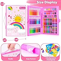 Vista 5 de iBayam Suministros de arte, paquete de 149 unidades, kit de dibujo, juego de arte de pintura, kit de arte, caja de regalo, artes y manualidades