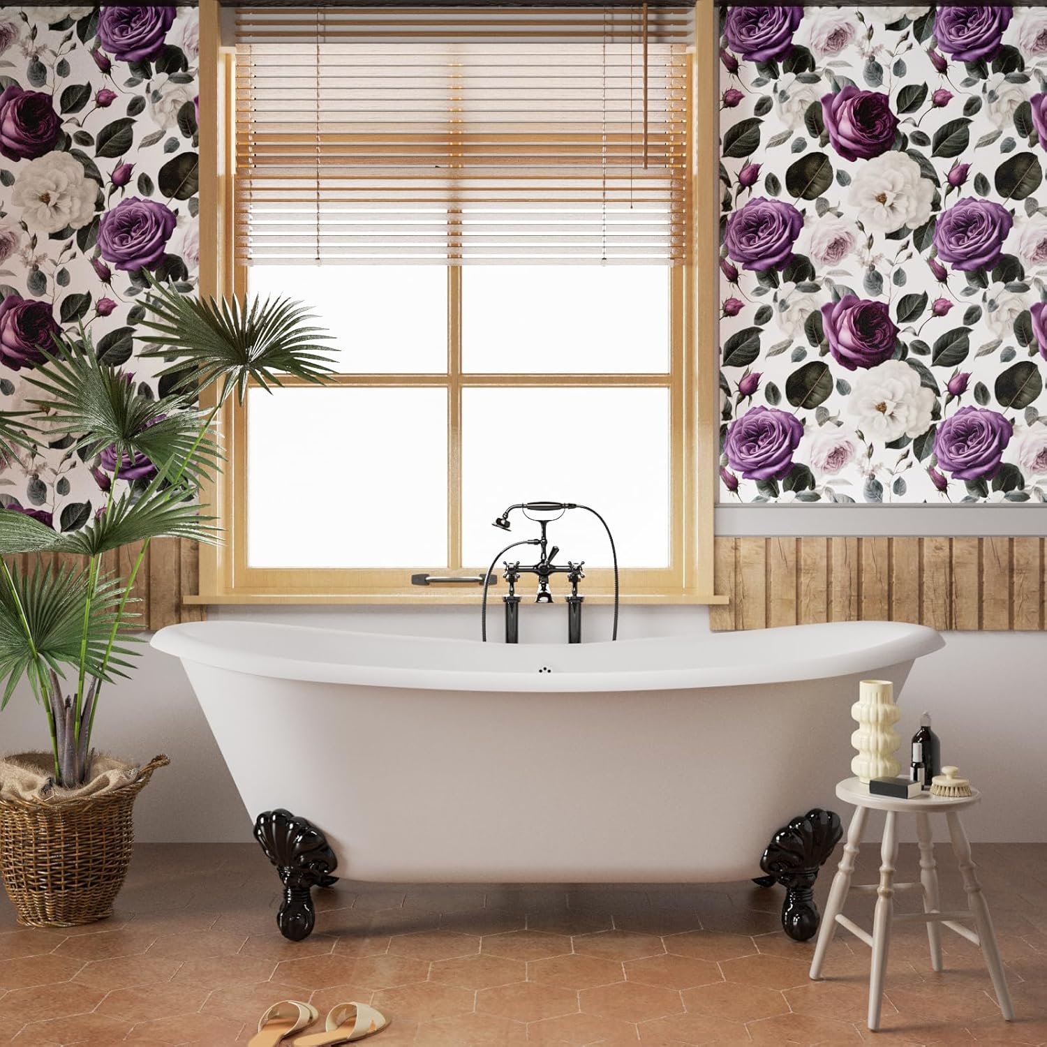 Golden/Blue Leaf Wallpaper Peel and Stick, Contact Paper Leaves 17.5" x 393.7", White Gold Botanical Wall Paper Self Adhesive Waterproof Removable for Room Shelves Cabinet Drawer Table Decor