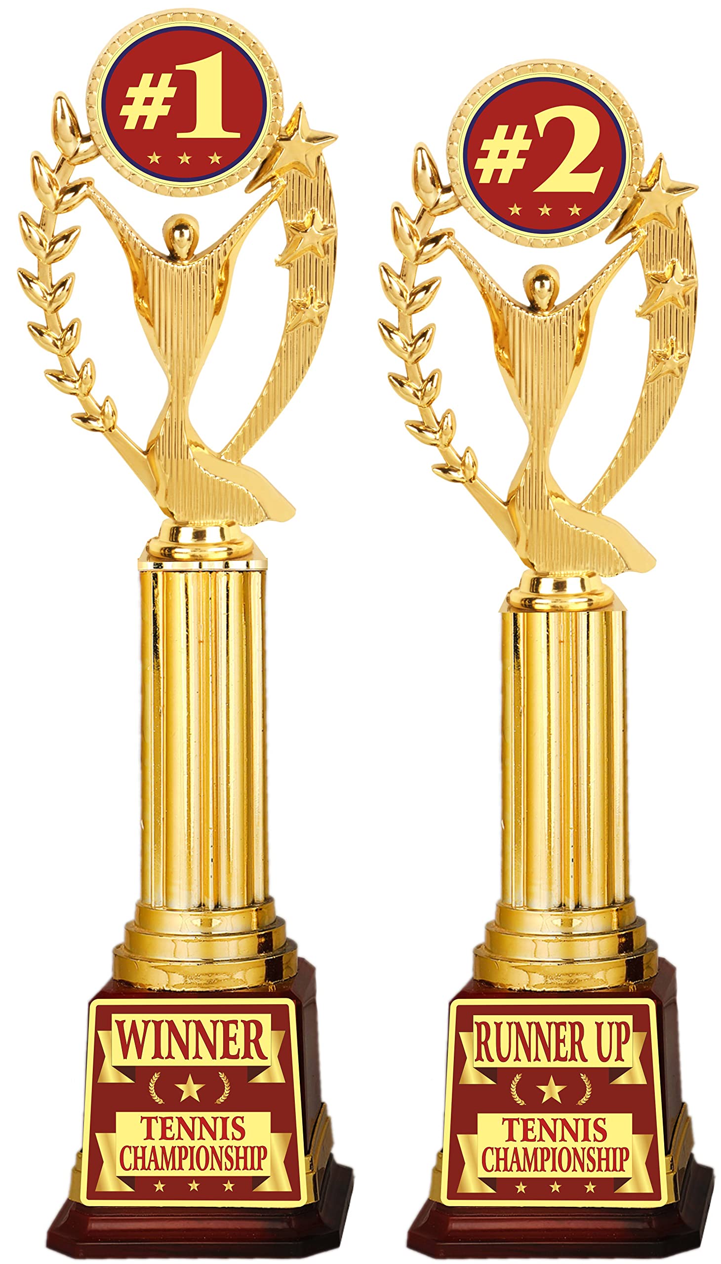 Aark India Tennis Trophy for Winner Runner UP Match/Competition/Tournament/Sports Function Prize:1st and 2nd Place (Combo Set) Award (PC002160) (B0C1HJ84HC) Amazon Price History, Amazon Price Tracker