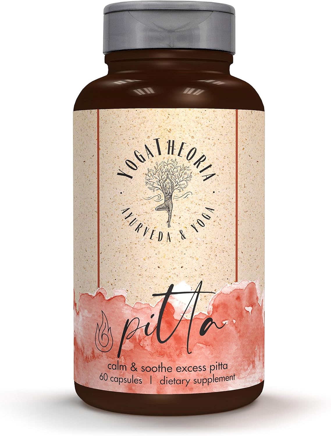 Pitta Dosha | Solar Plexus Chakra 100% Herbal - Ayurvedic Supplement for Inflammation Support with Andrographis, Triphala, Bhringraj, Sandalwood & More : Health & Household