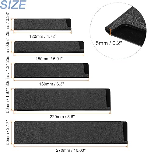 Miniatura 2 de uxcell Juego de 5 protectores de borde de cuchillo ABS fundas para cuchillos Funda para cuchillos, protector de cuchilla, funda universal para