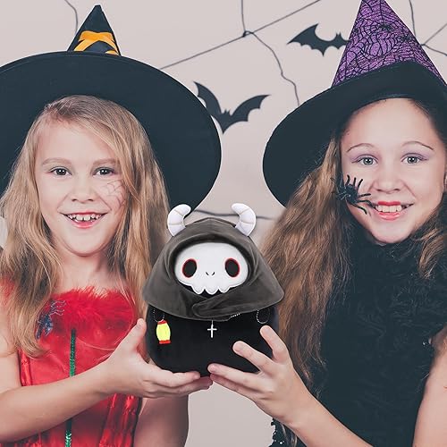 Miniatura 4 de Plague Doctor - Animales de peluche de Halloween de 9 pulgadas con farol, peluches geniales de médico de la peste de Navidad, juguetes de peluche de