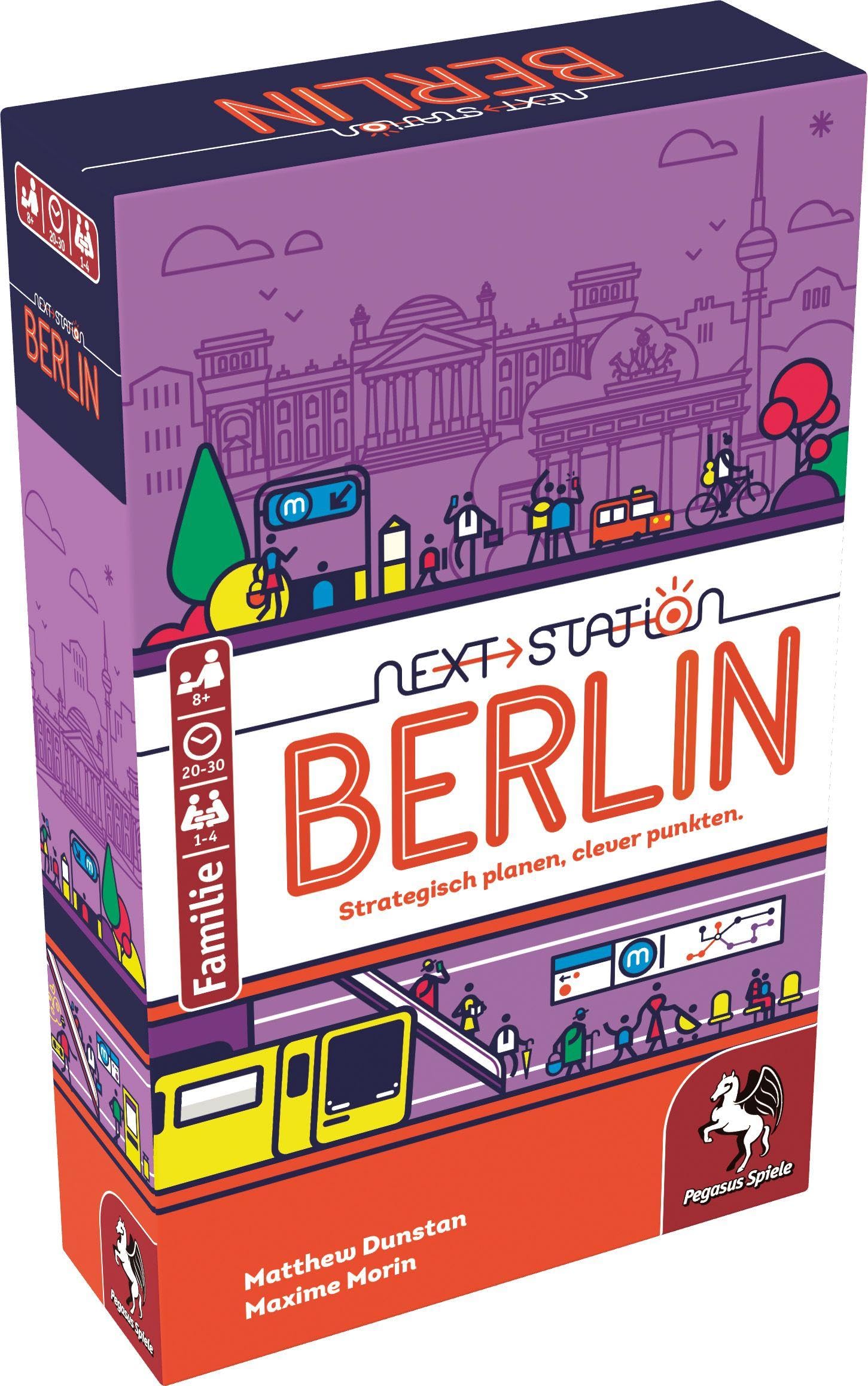 Next Station Berlin Brettspiel für 1-4 Spieler, ab 8 Jahren, von Pegasus Spiele, 11 x 4 cm