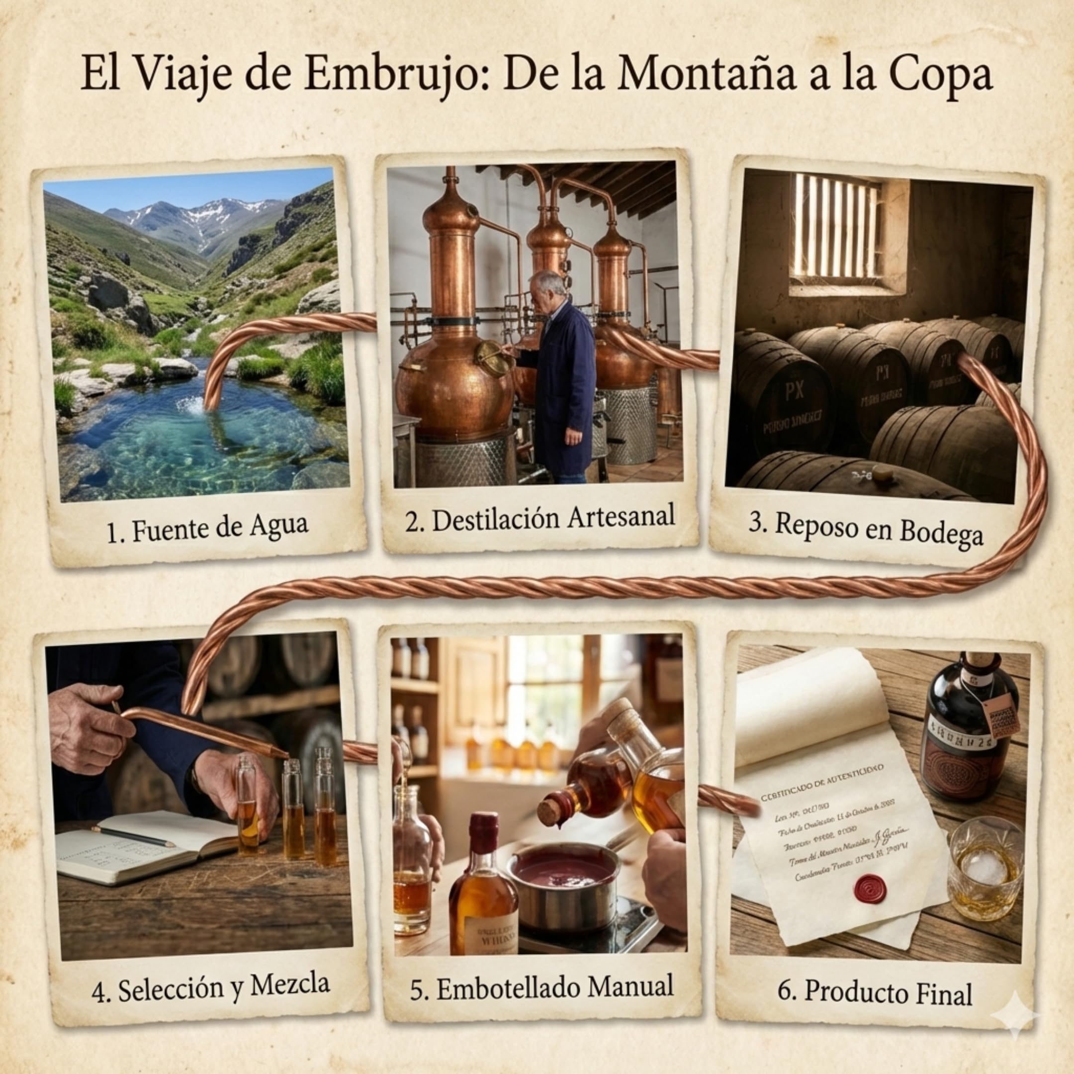 Embrujo de Granada® | Whisky Single Malt Español 9 Años | 41.5% Vol | Maduración en Barricas Pedro Ximénez | Agua de Sierra Nevada | Edición Artesanal | 70cl | Ideal para Iniciación Premium