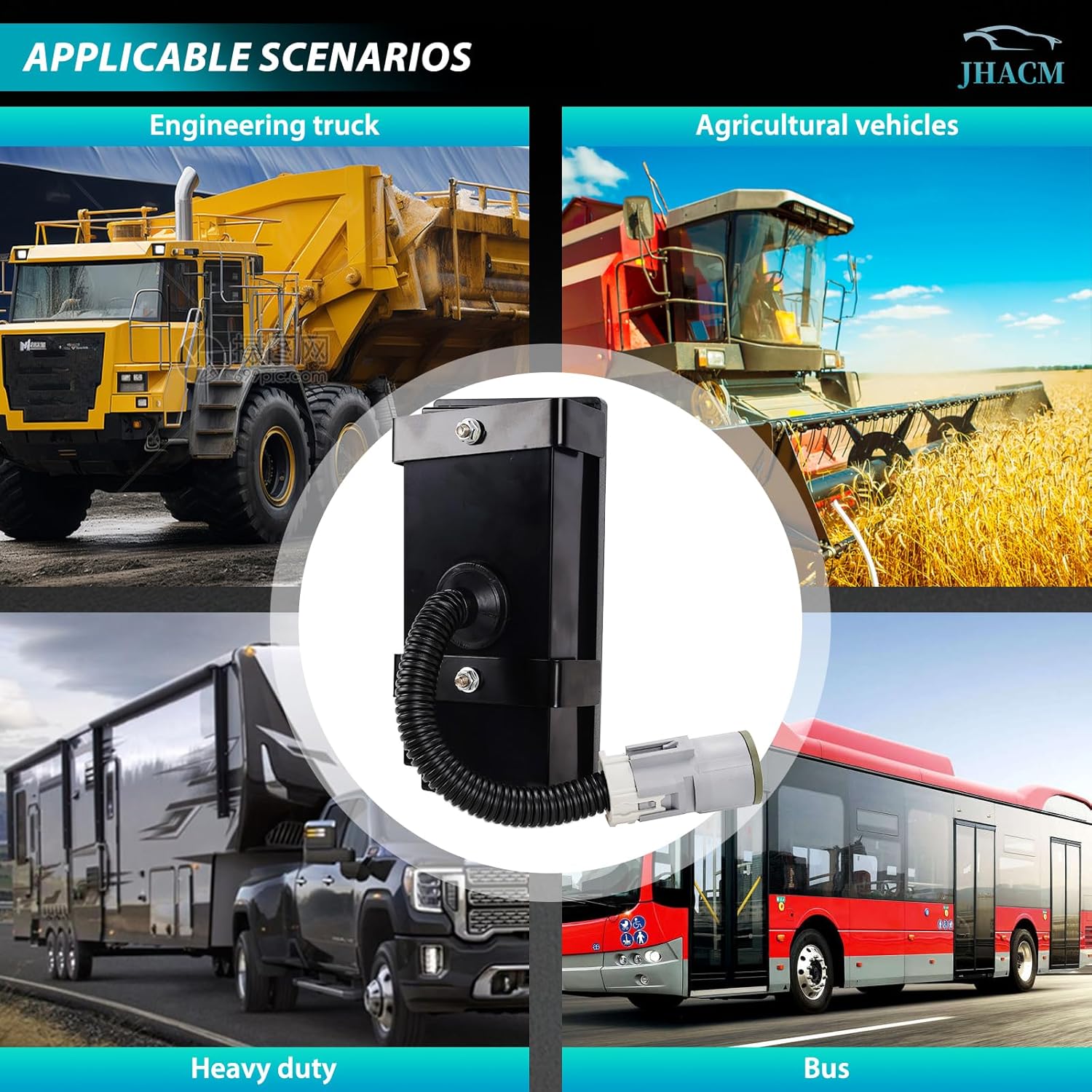 29538372 Push Button Shifter Switch Compatible with Allison Transmission WTEC-3 WTEC III Shift Pad Selector Replace 29529429 29538360 29538371 29538373 29538022