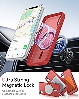 Vista 76 de LeYi Funda para iPhone XR: con protector de pantalla X2 + 2 funda para cámara [compatible con MagSafe] Funda protectora magnética i iphoneXR
