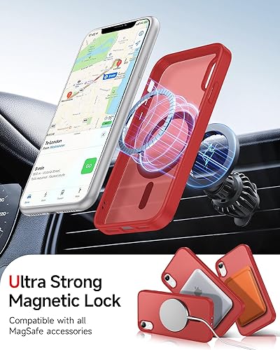 Miniatura 76 de LeYi Funda para iPhone XR: con protector de pantalla X2 + 2 funda para cámara [compatible con MagSafe] Funda protectora magnética i iphoneXR, Negro