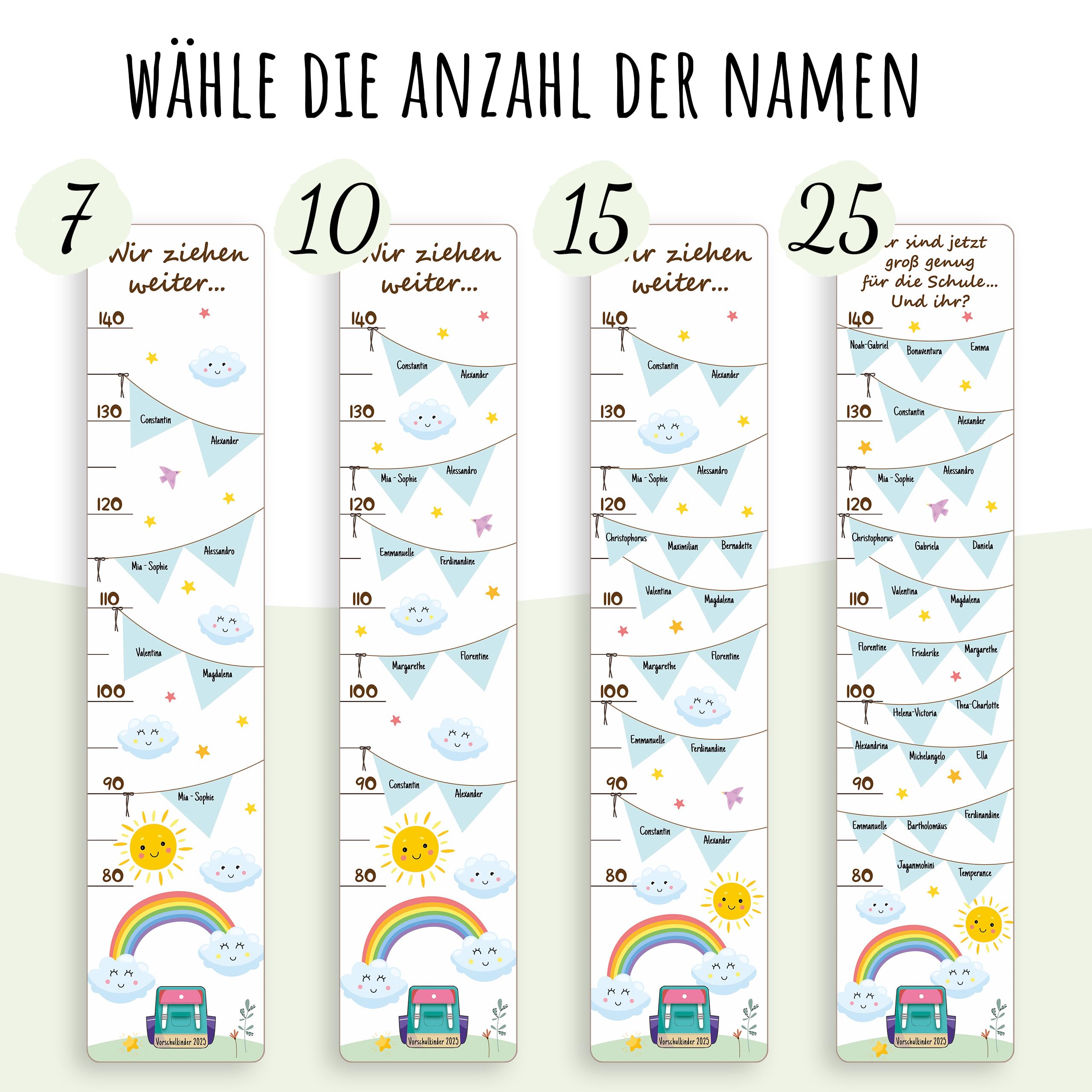 Holzura Erzieherin Geschenk Holz Messlatte - Personalisiert Mit Namen Der Kinder - Abschiedsgeschenk Erzieherin, Danke Geschenk
