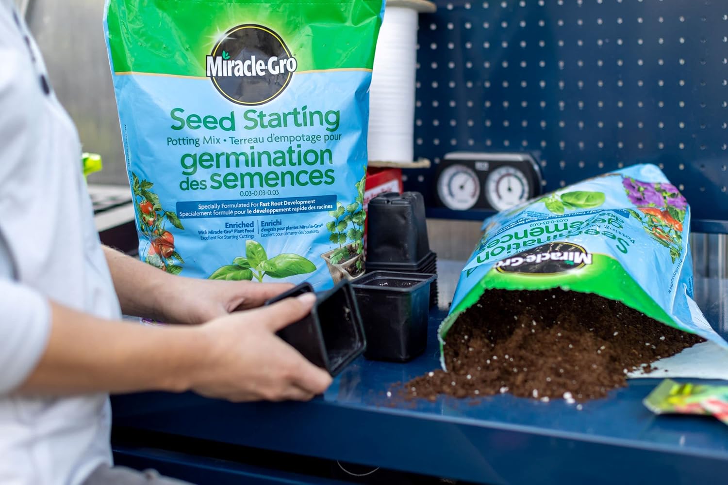 Miracle-Gro Seed Starting Potting Mix 8.8L | Fast Root Development for Seeds & Cuttings | Feeds Instantly for Quick Growth - Image 2