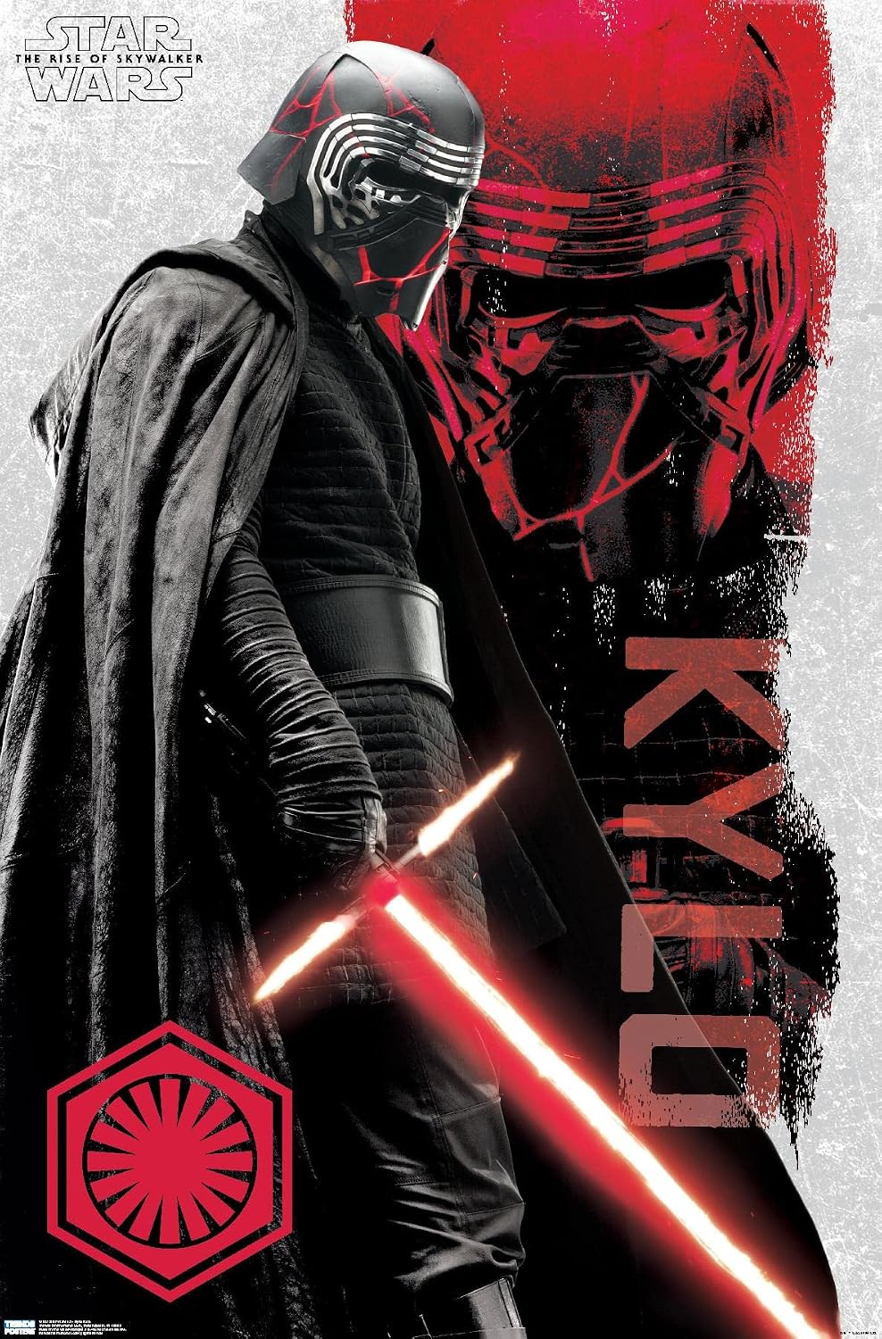 Trends International Star Wars: The Rise Of Skywalker - Kylo Ren Wall Poster, 22.375" x 34", Premium Unframed Version
