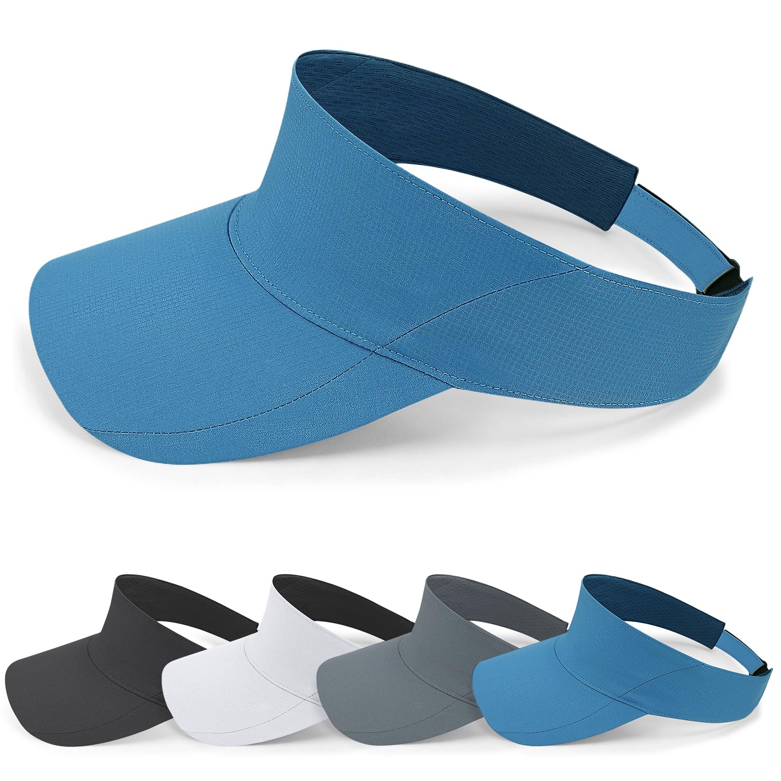 Taximi Sports Sun Visor Hats for Women Men, Adjustable Breathable Cooling Athletic Visors for Tennis Golf Running Pickleball — view 8