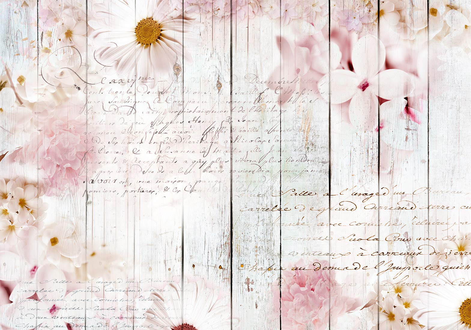 murando - Fototapete Vlies Blumen, 450x315 cm, Schlafzimmer, Wohnzimmer | Full HD Druck, 3D-Effekt, lichtbeständige Farben, ideal fürs Wohn- oder Schlafzimmer, schnelle Montage, lichtbeständig, edel