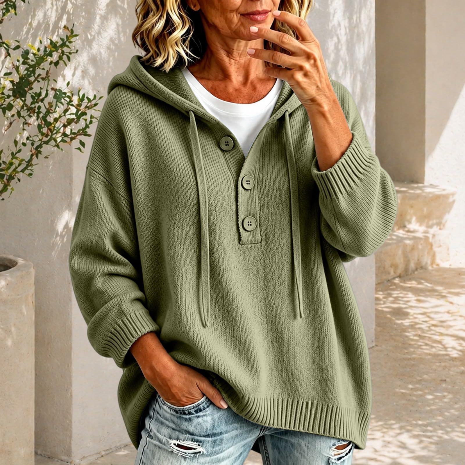 Sudadera con capucha para mujer, talla grande, diseño de gofre