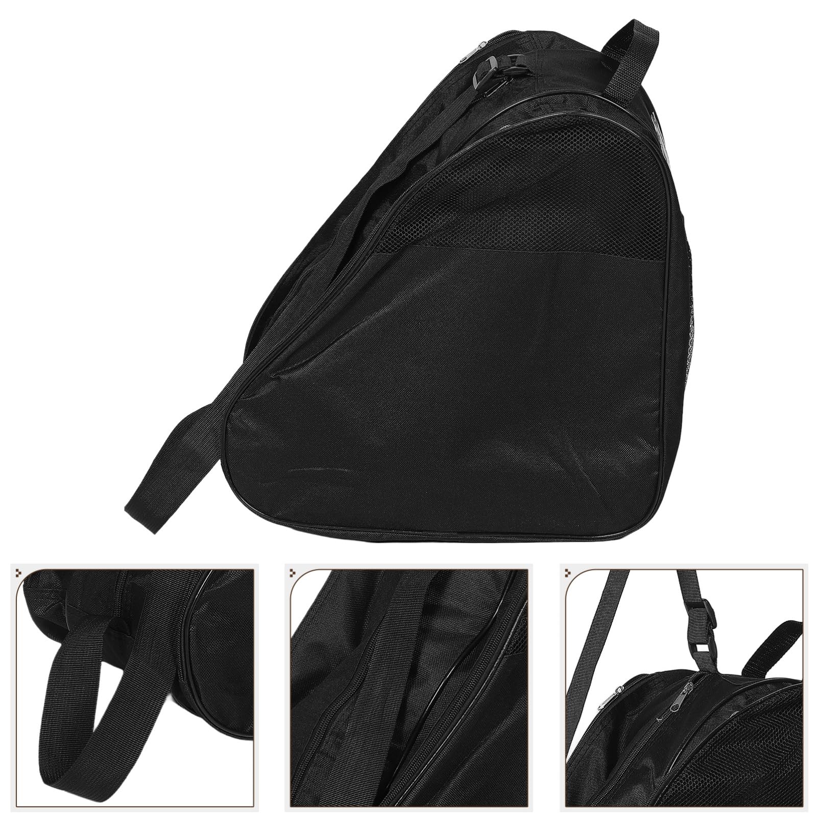 TOYANDONA Borsa Per Pattini Borsa Per Scarpe Custodia Per Pattini Borsa A Tracolla Organizer Per Pattini Borsa Per Scarpe Tessuto Oxford Nero