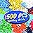 HUIZDQ 1500 Pieces Building Bricks, Classic Bulk Small Blocks, Classic Bricks Set Basic Building Blocks Compatible with All Major Brands