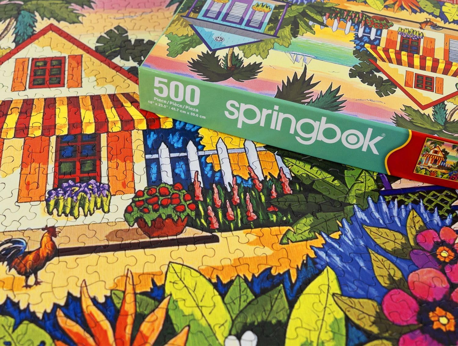Springbok Key West Inspiration 500 Piece Jigsaw Puzzle for Adults - Beach Travel Puzzle - Unique Cut Pieces - Made in USA