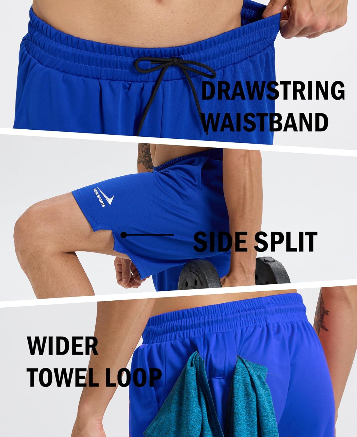 Men's Workout Shorts Gym Running Training Athletic Short Quick Dry Outdoor Shorts - Image 4