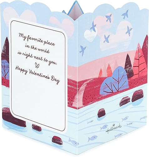 Miniatura 2 de Hallmark Paper Wonder - Tarjeta desplegable para el día de San Valentín (flores de San Valentín)