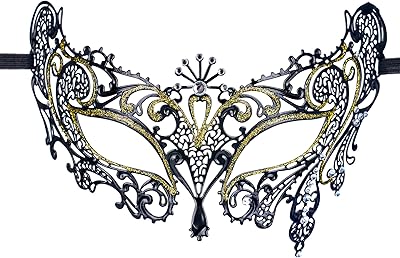 Máscara de Fantasía con Rhinestones para Mujeres